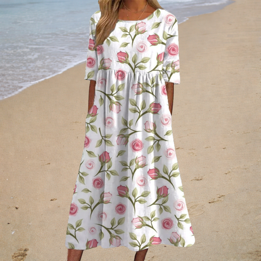 Eleonora | Midi Boho Jurk