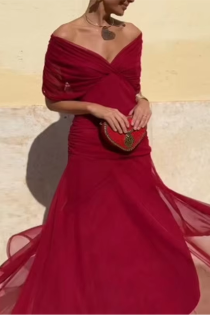 Lady™ - Elegante Maxijurk voor feestelijke gelegenheden met V-hals