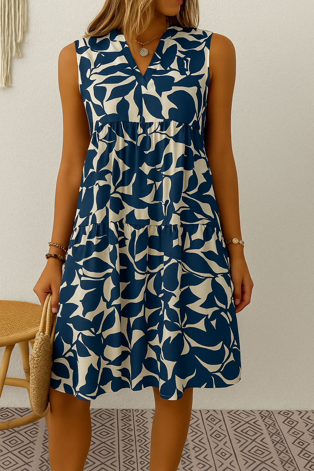 Sunelva™ - Zomerlijk Chic Midi-jurk