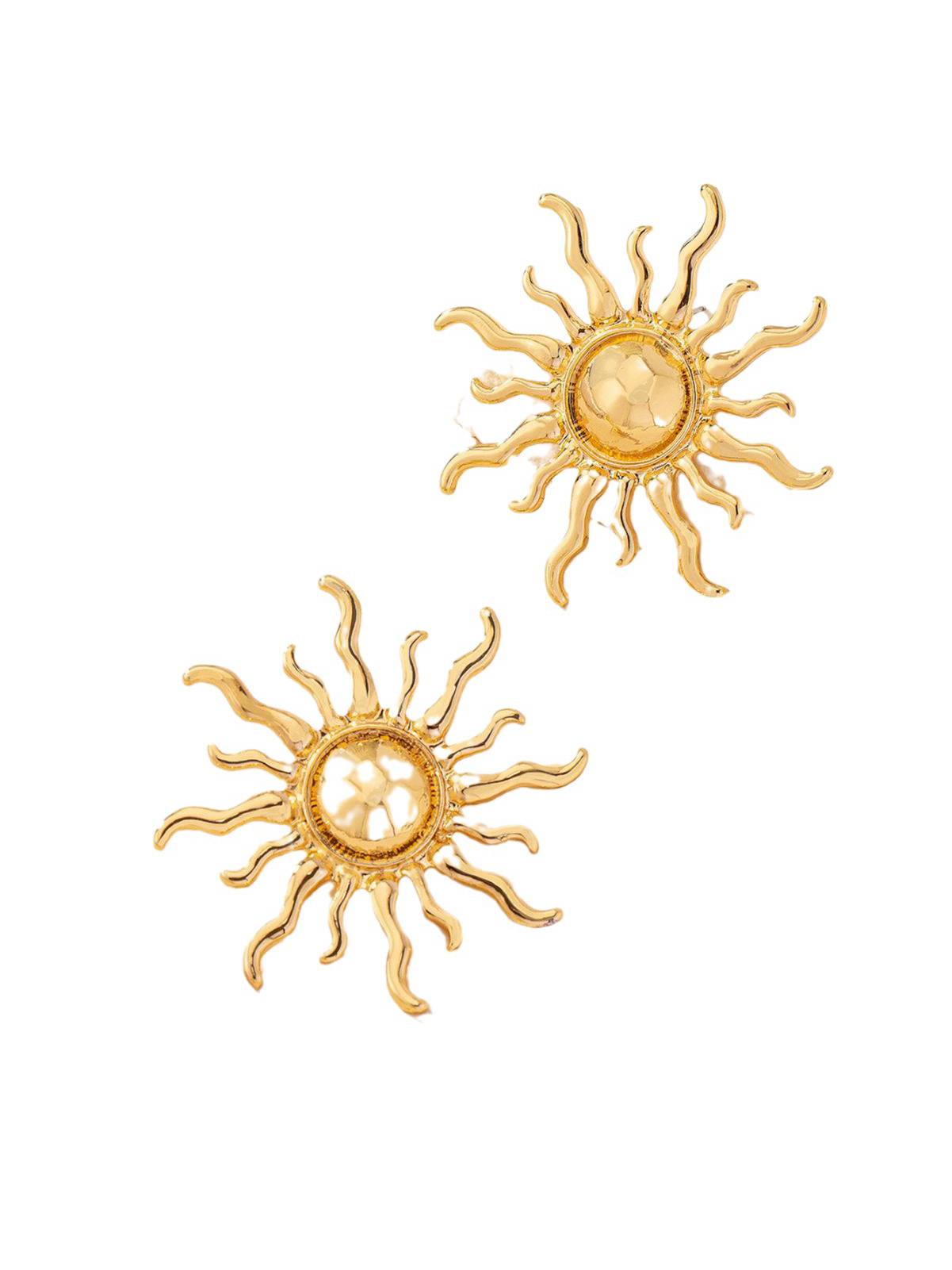 Vintage Zonne Stud Oorbellen