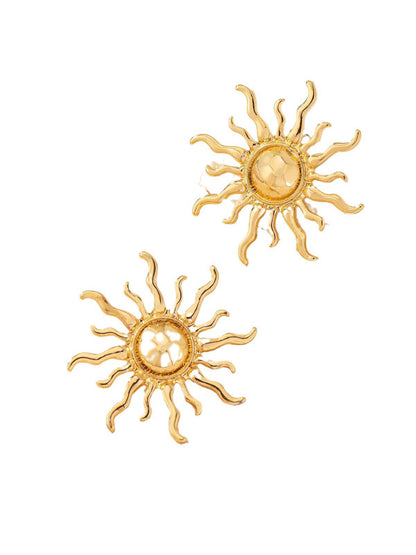 Vintage Zonne Stud Oorbellen