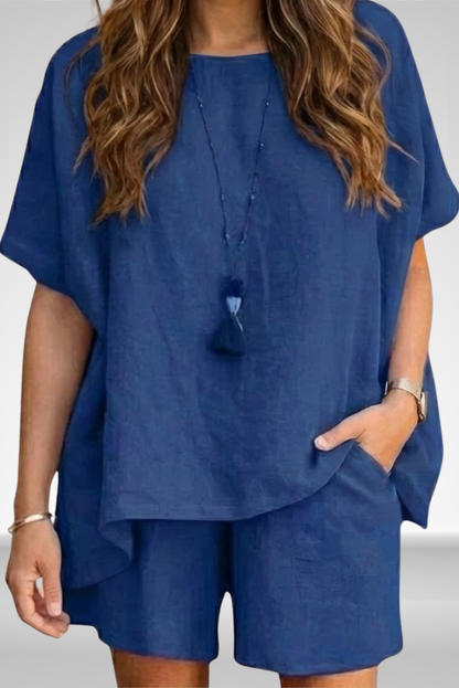 Rosalie | Linnen Shirt & Shorts Set