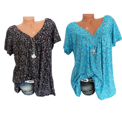 💥Lente-mode met korte mouwen en print