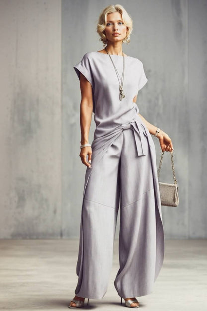 Korte Mouwen Top En Cocoon Broek Set