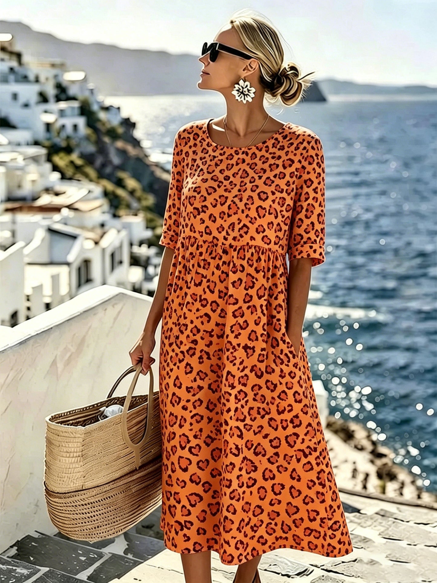 Serafina | Midi Jurk Brezza Paisley