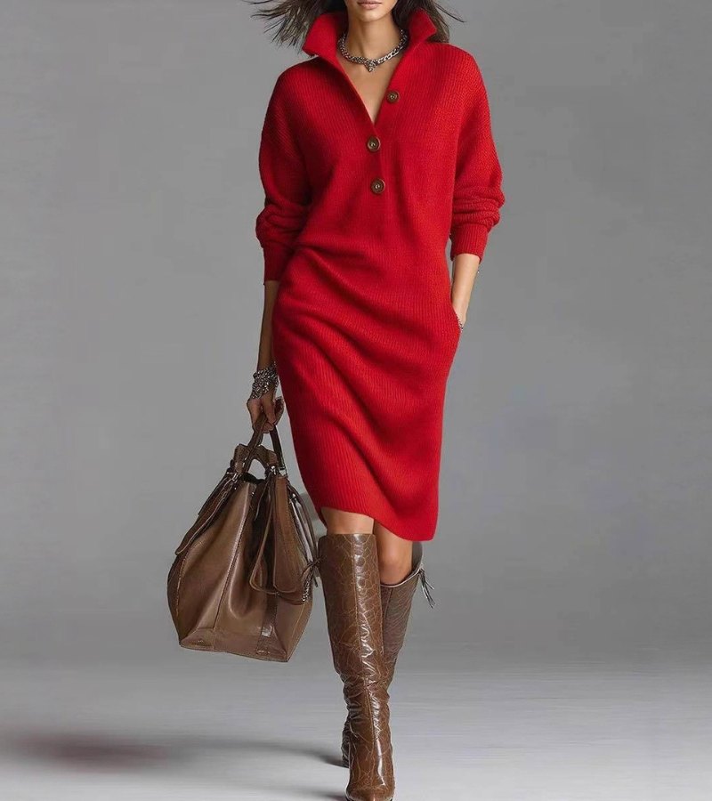 Apple™ - Warm Elegant Jurk | Comfortabel