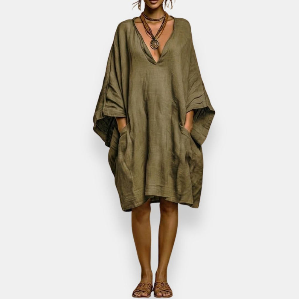 Diaraye - Oversized jurk met lage taille