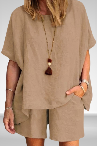 Rosalie | Linnen Shirt & Shorts Set