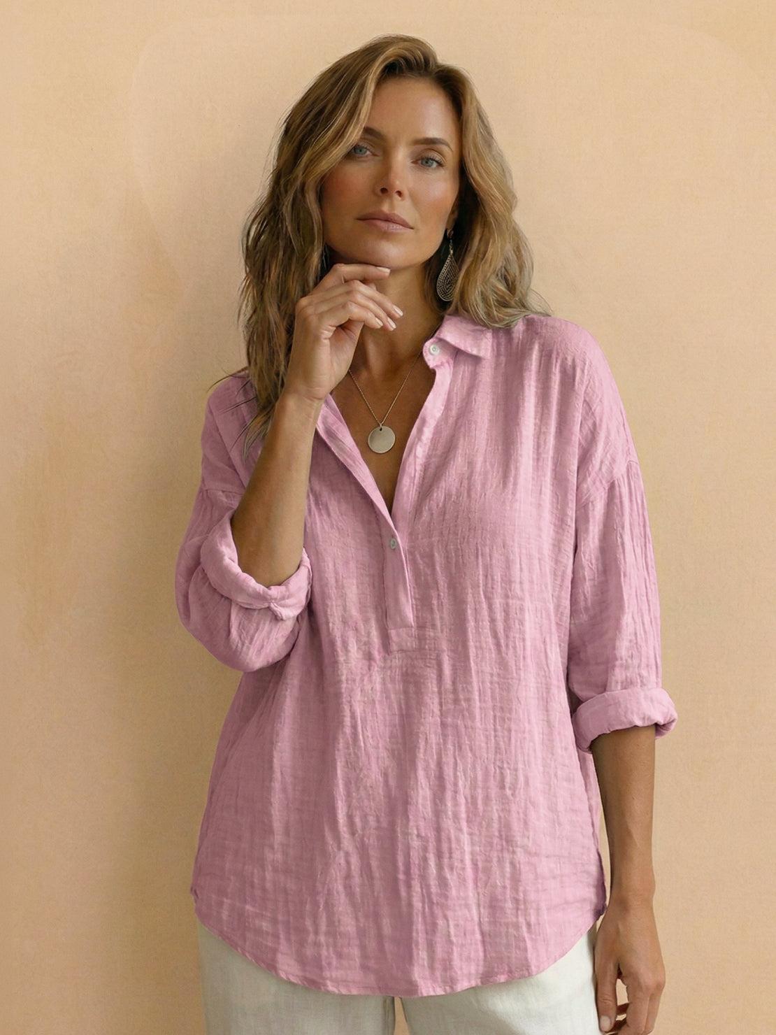 Violette | Katoenen Popover Blouse