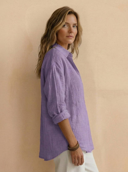 Violette | Katoenen Popover Blouse