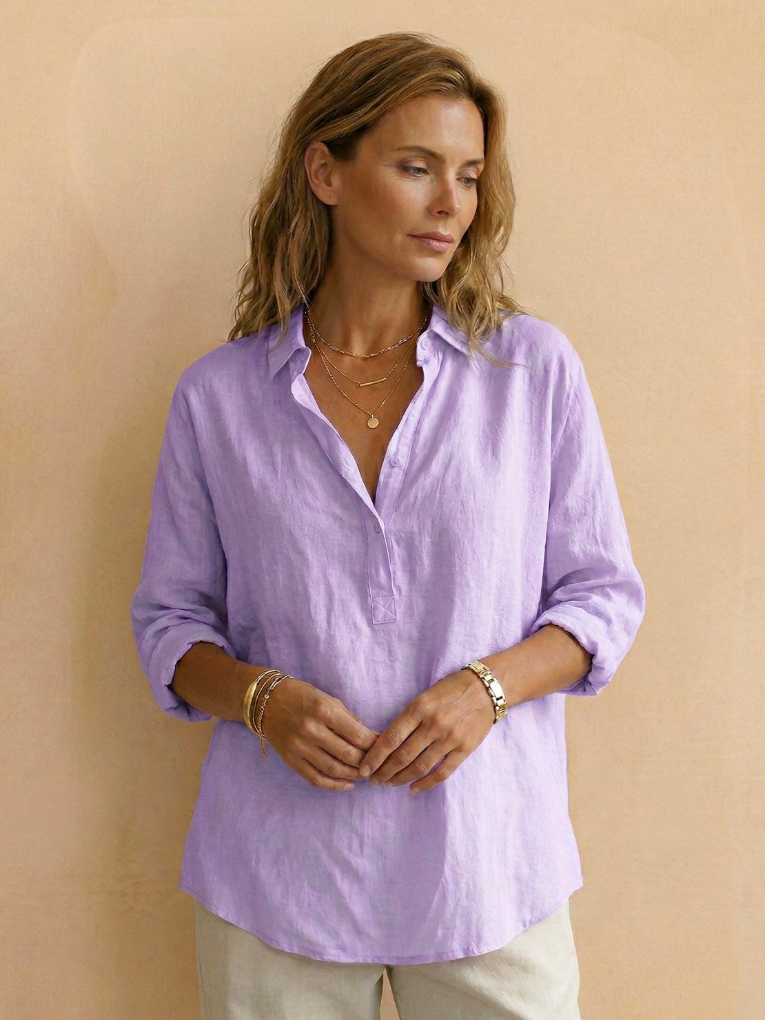 Violette | Katoenen Popover Blouse