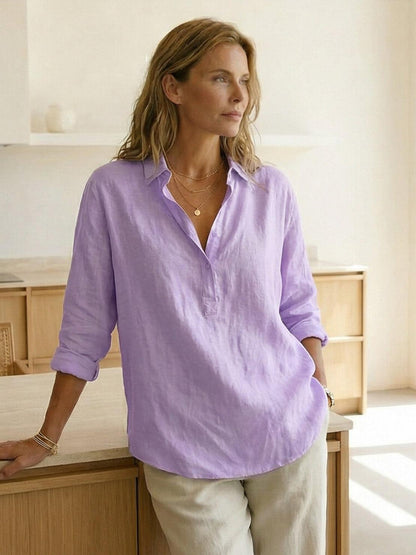 Violette | Katoenen Popover Blouse