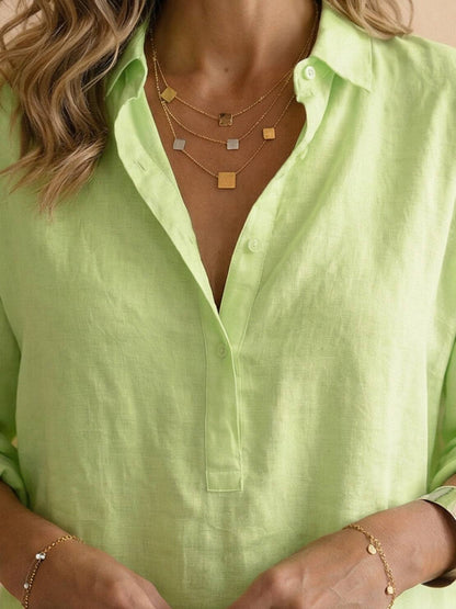 Violette | Katoenen Popover Blouse