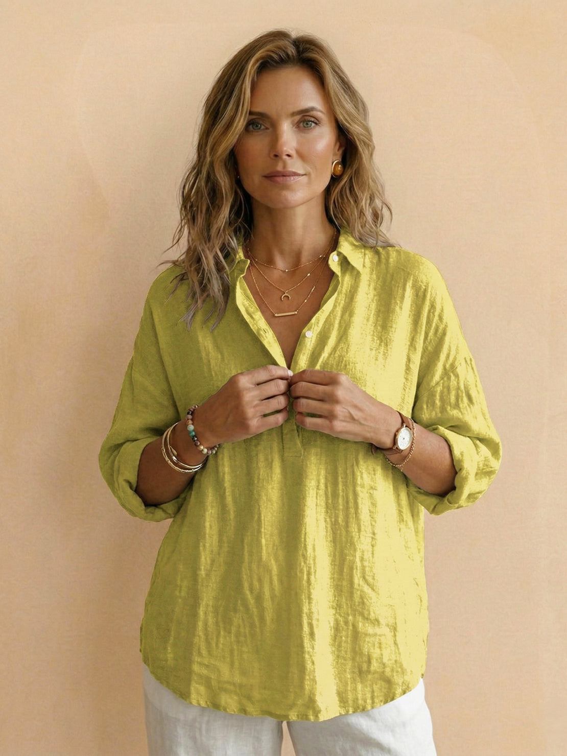 Violette | Katoenen Popover Blouse