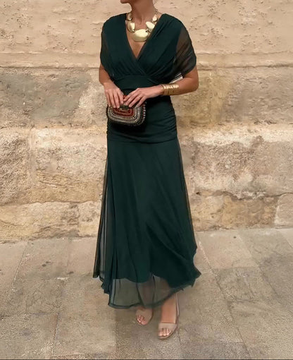 Lady™ - Elegante Maxijurk voor feestelijke gelegenheden met V-hals