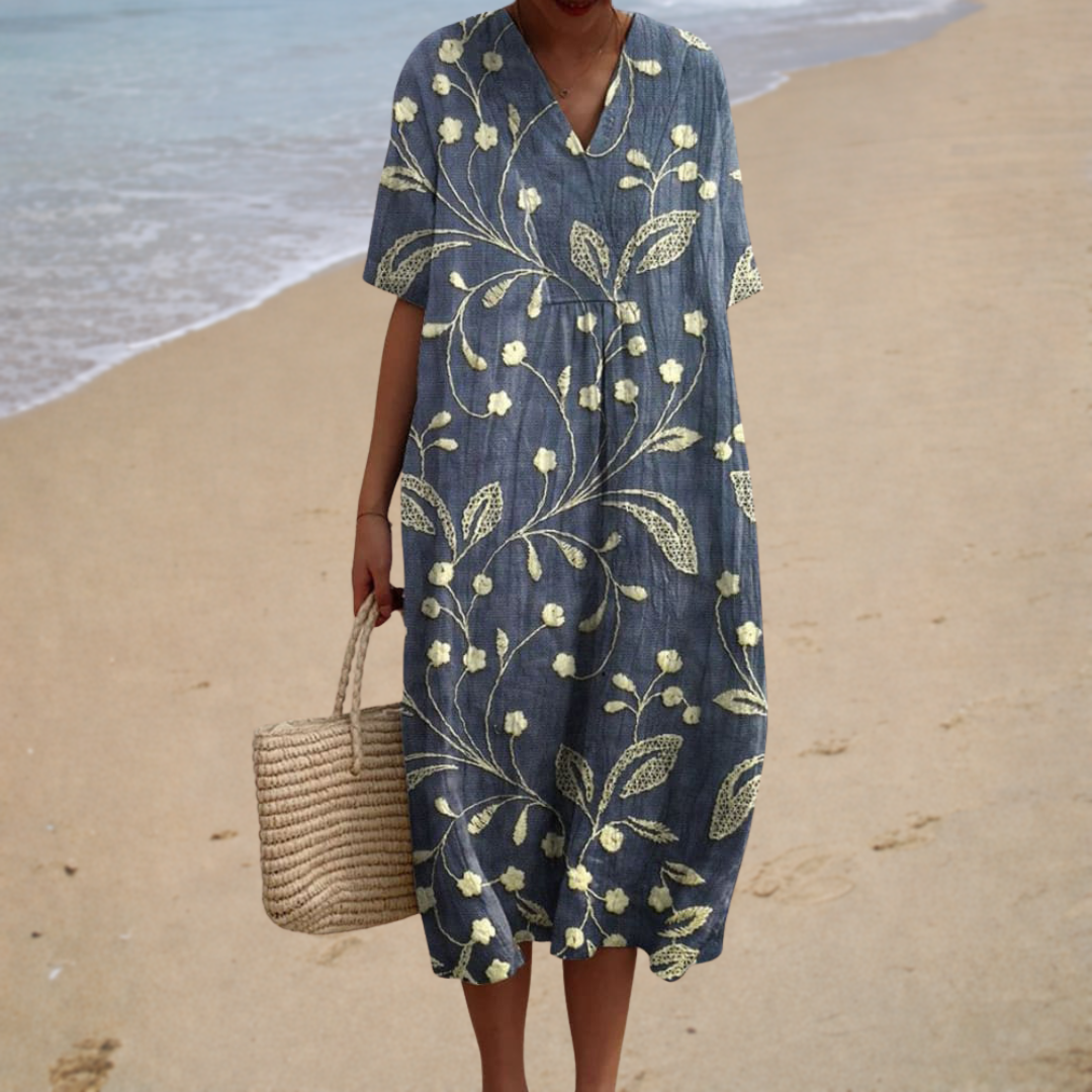 Roberta | Romantische Midi Jurk