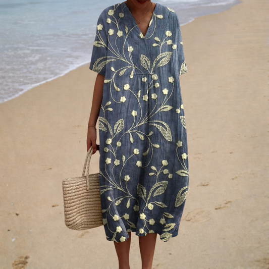 Roberta | Romantische Midi Jurk
