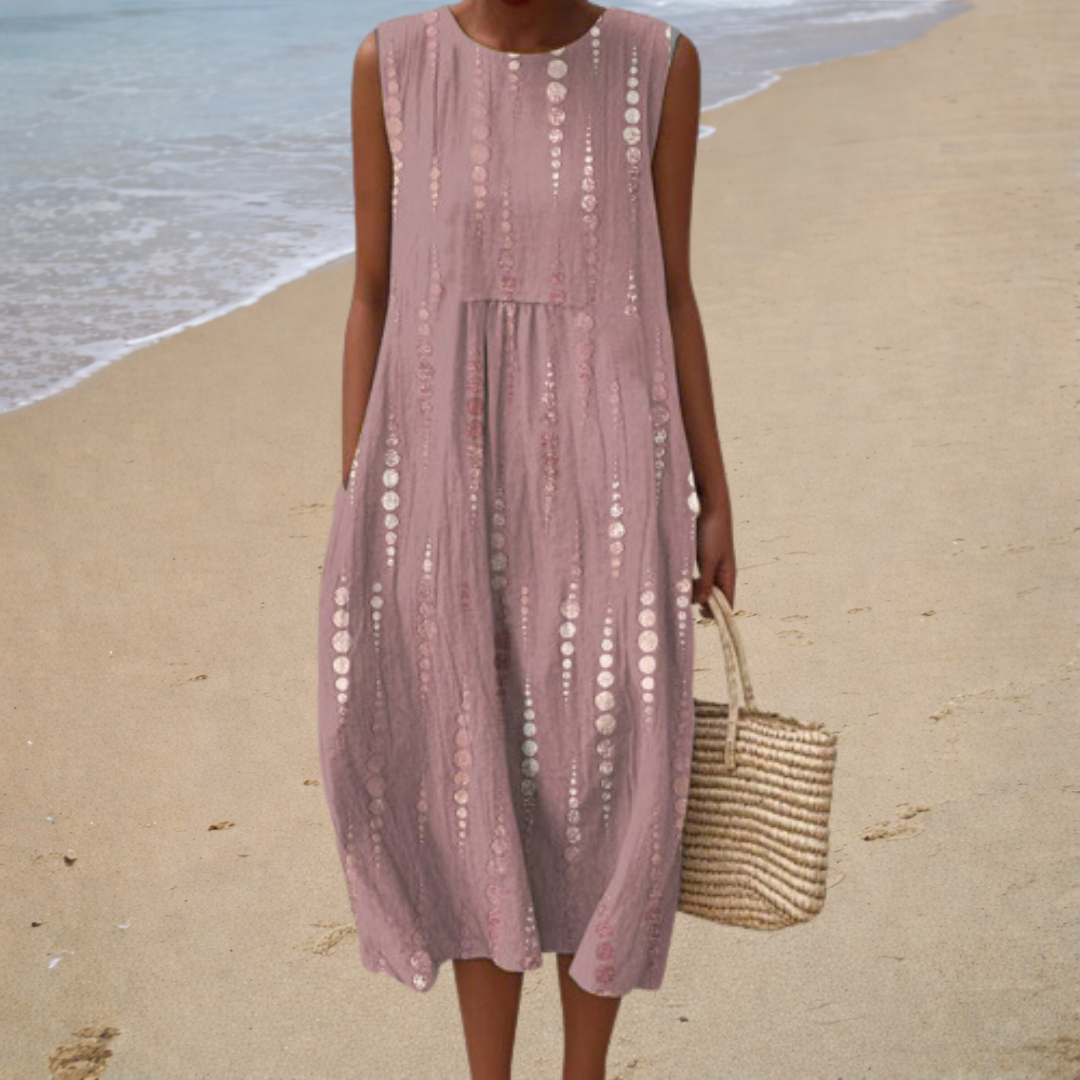 Azzurra | Moderne Midi Jurk