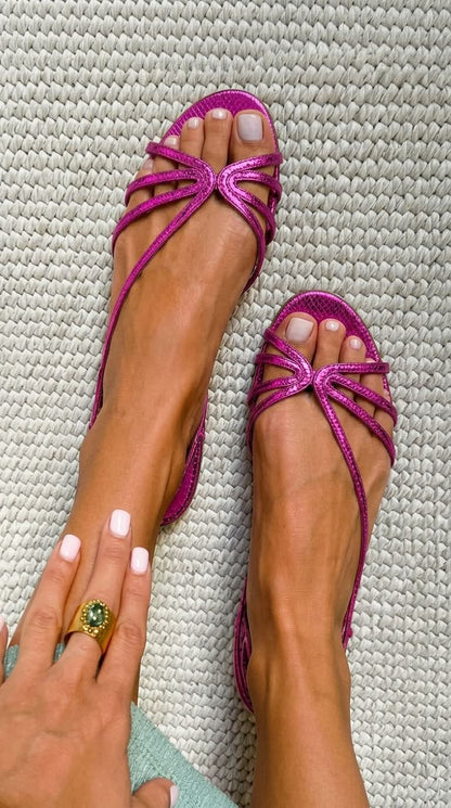 Ginevra Gouden Sandalen Zomer Elegantie