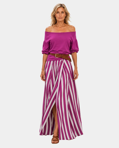 Étiennette | Set blouse en rok in mediterraan stijl