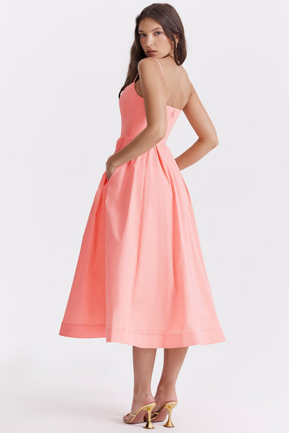 ESTELLE | Elegante Korset Zomer Midi Jurk