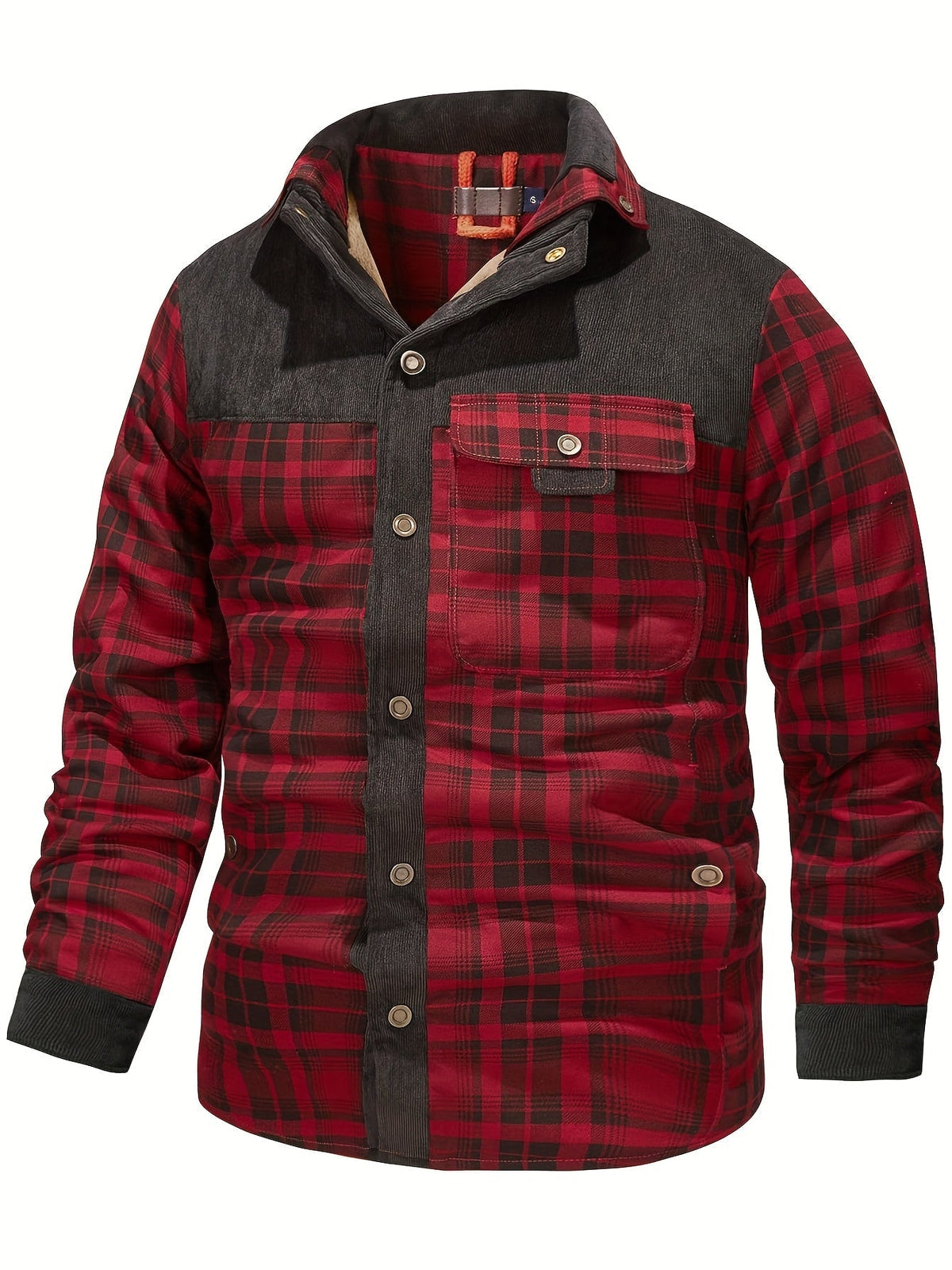 Dalmas - Casual winterjas met ruitjesmotief