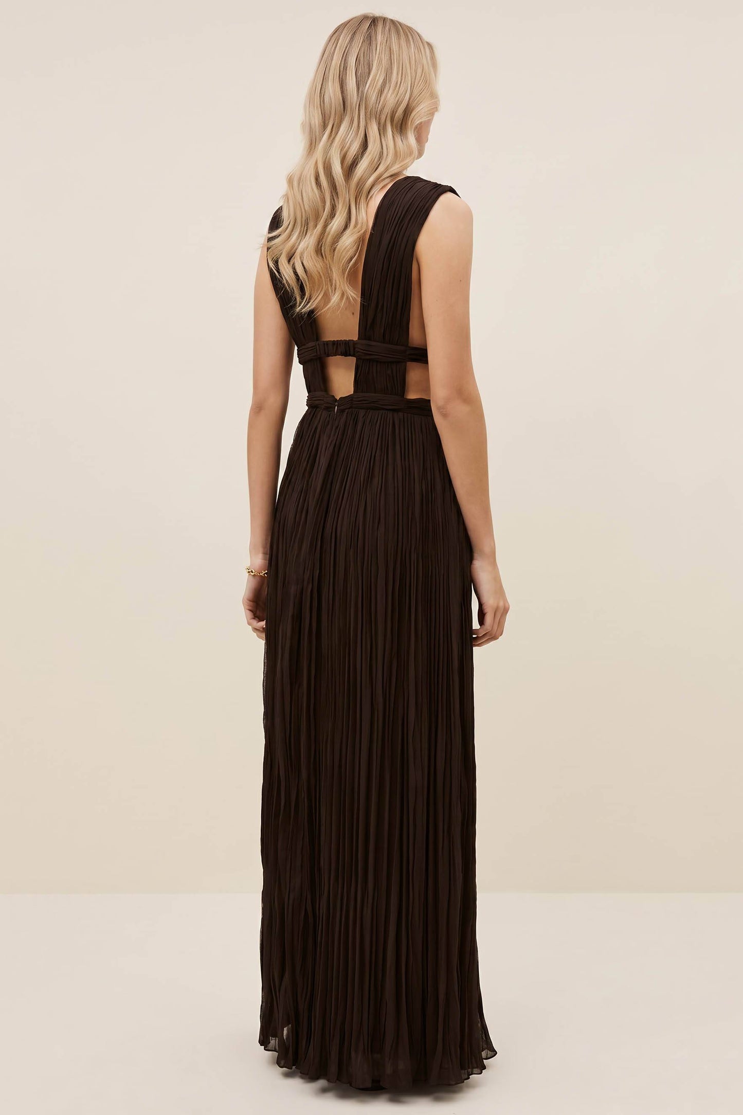Diepe V-Hals Maxi Jurk