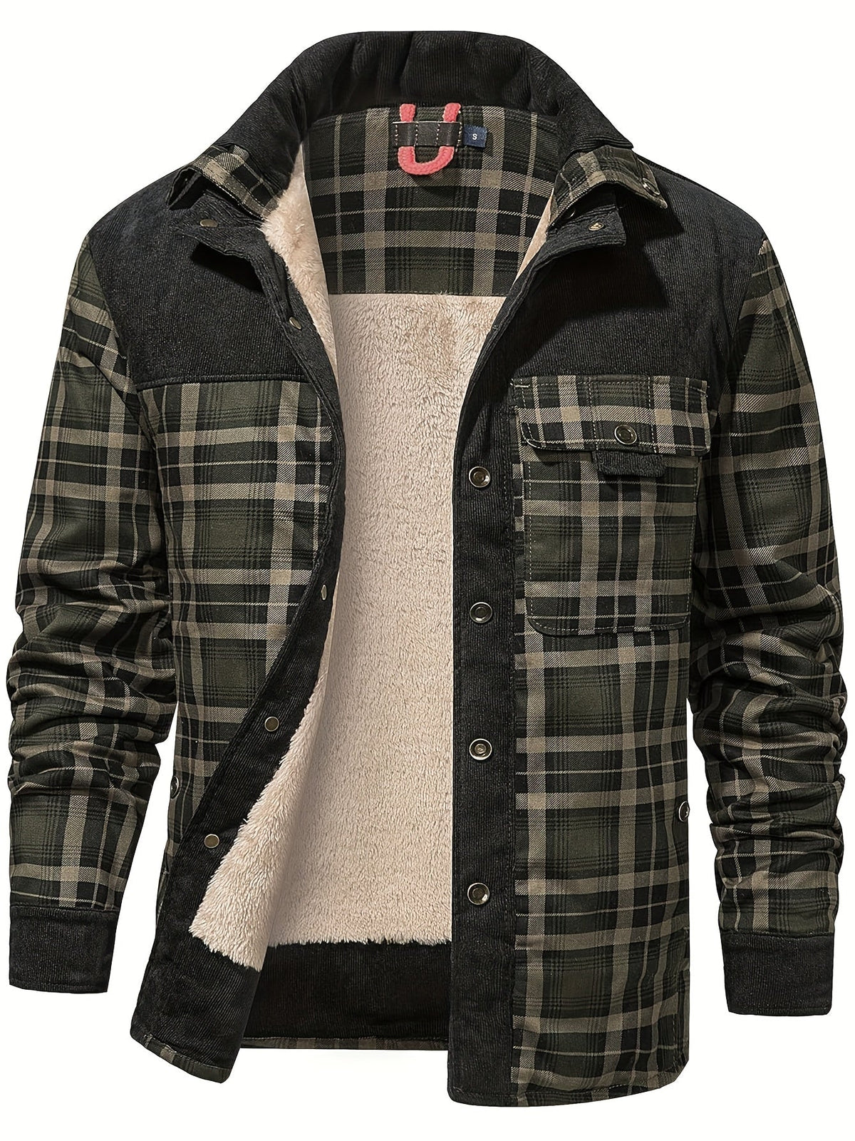 Dalmas - Casual winterjas met ruitjesmotief