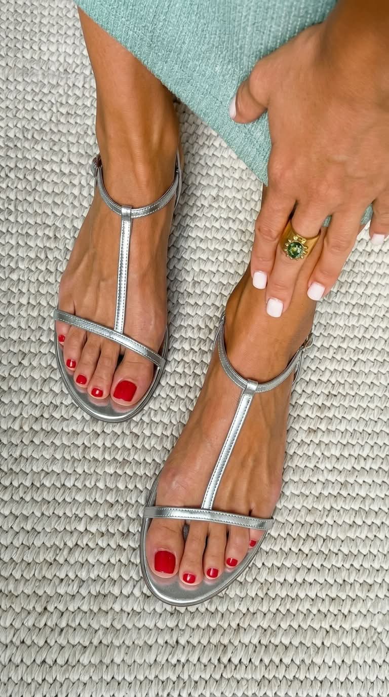 Rosalba Gouden Sandalen Lente