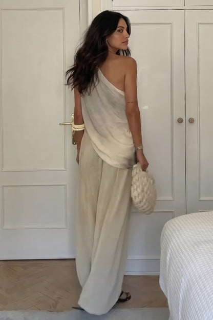Off-Shoulder Gedrukte Top En Bloemrok Set