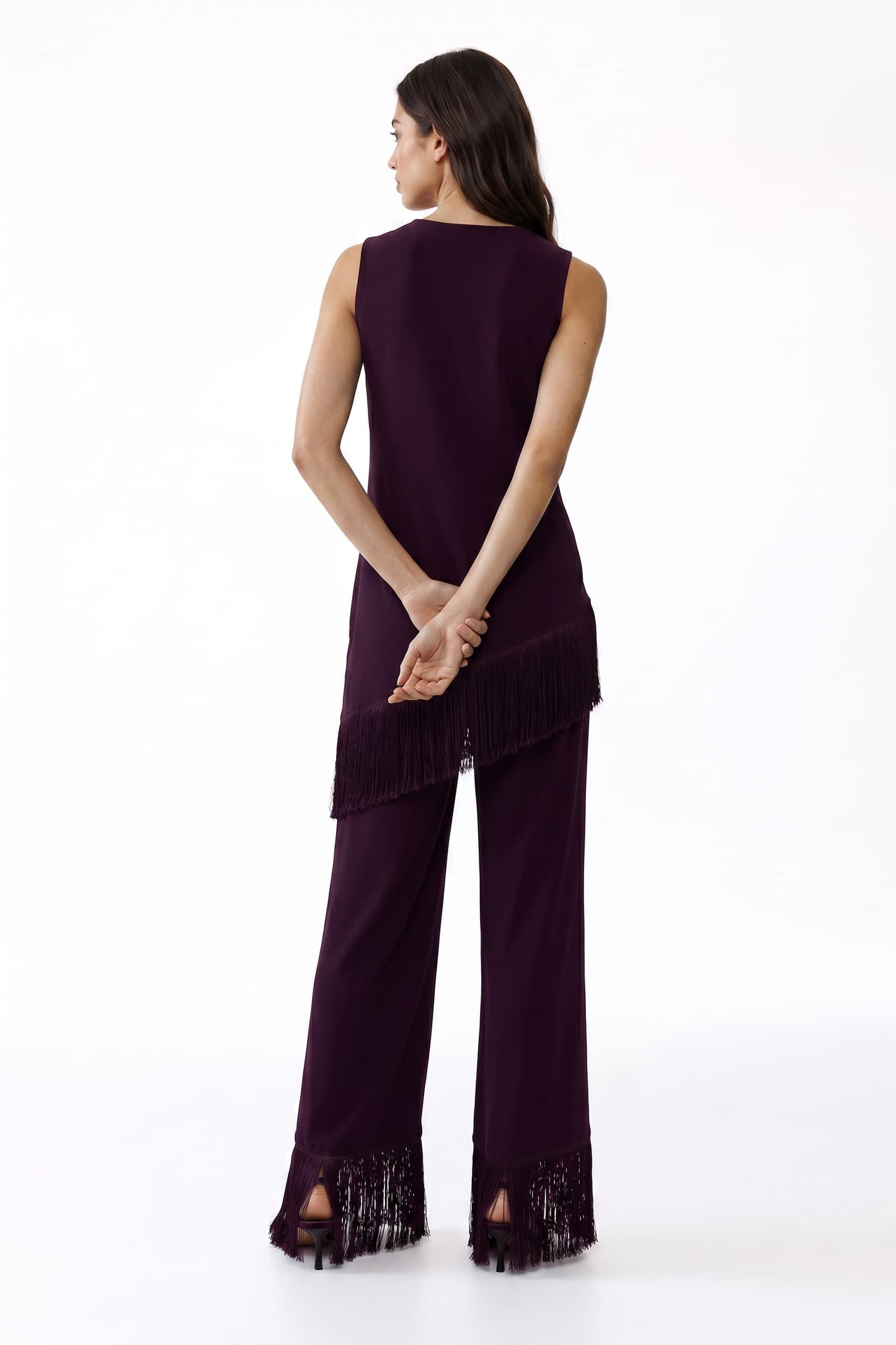 Tassel Ontwerp Top En Wijd Pantalon Set