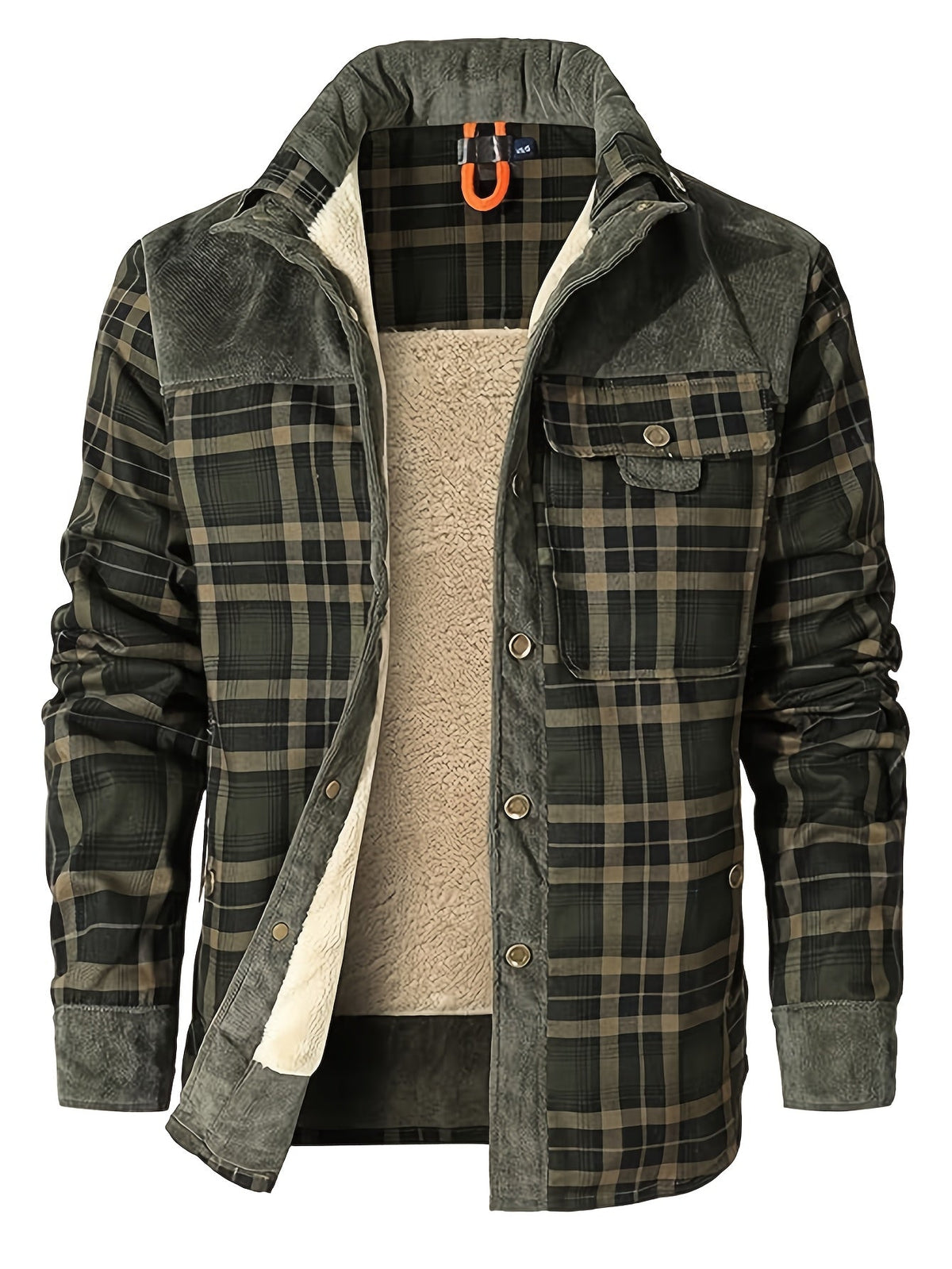 Dalmas - Casual winterjas met ruitjesmotief