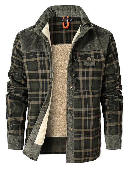 Dalmas - Casual winterjas met ruitjesmotief