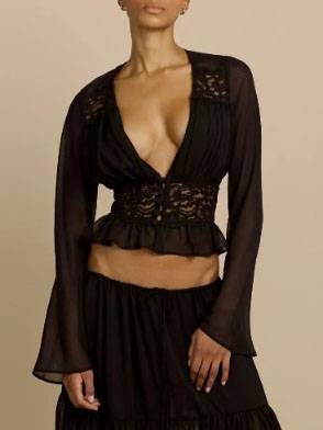 Bohemian Kant Invoegen Shirt En Rok Set