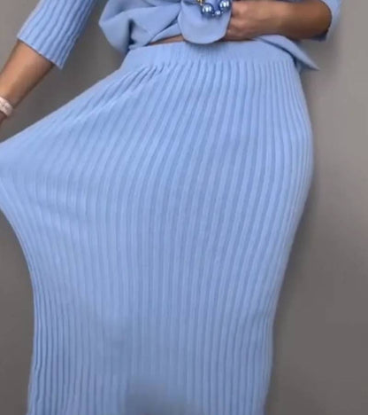 Marlene™ - Brei-set met Geribde Rok
