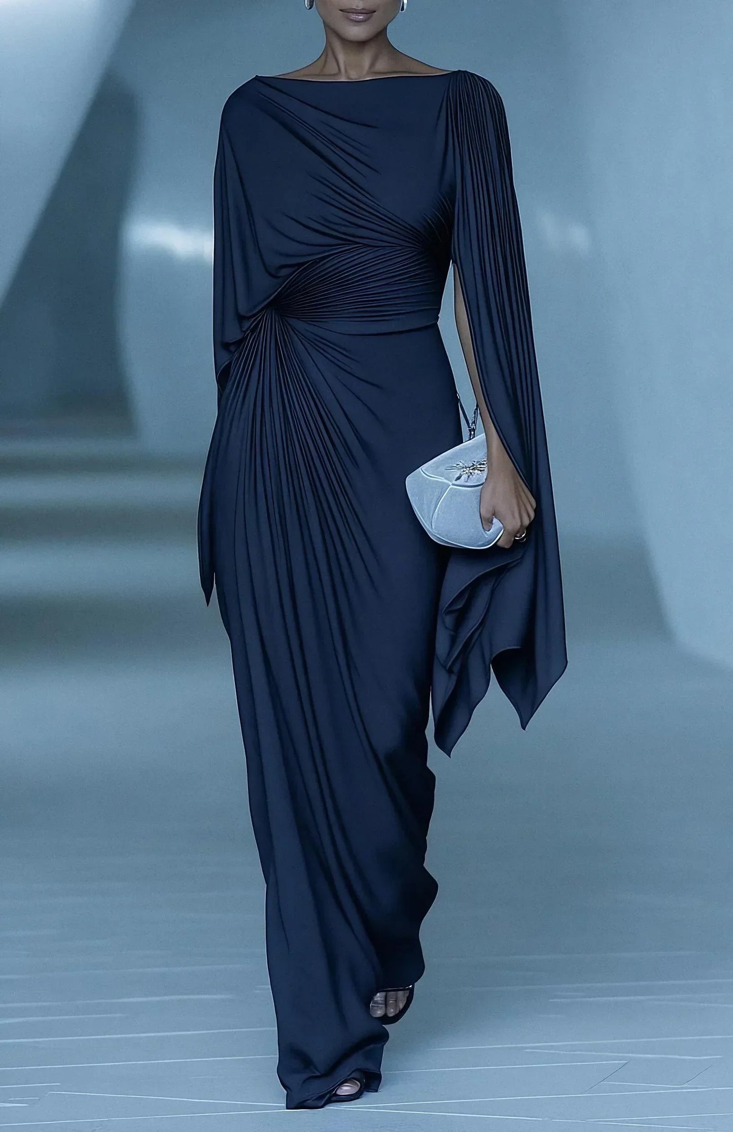 Melyssa™ maxi-jurk met plooien