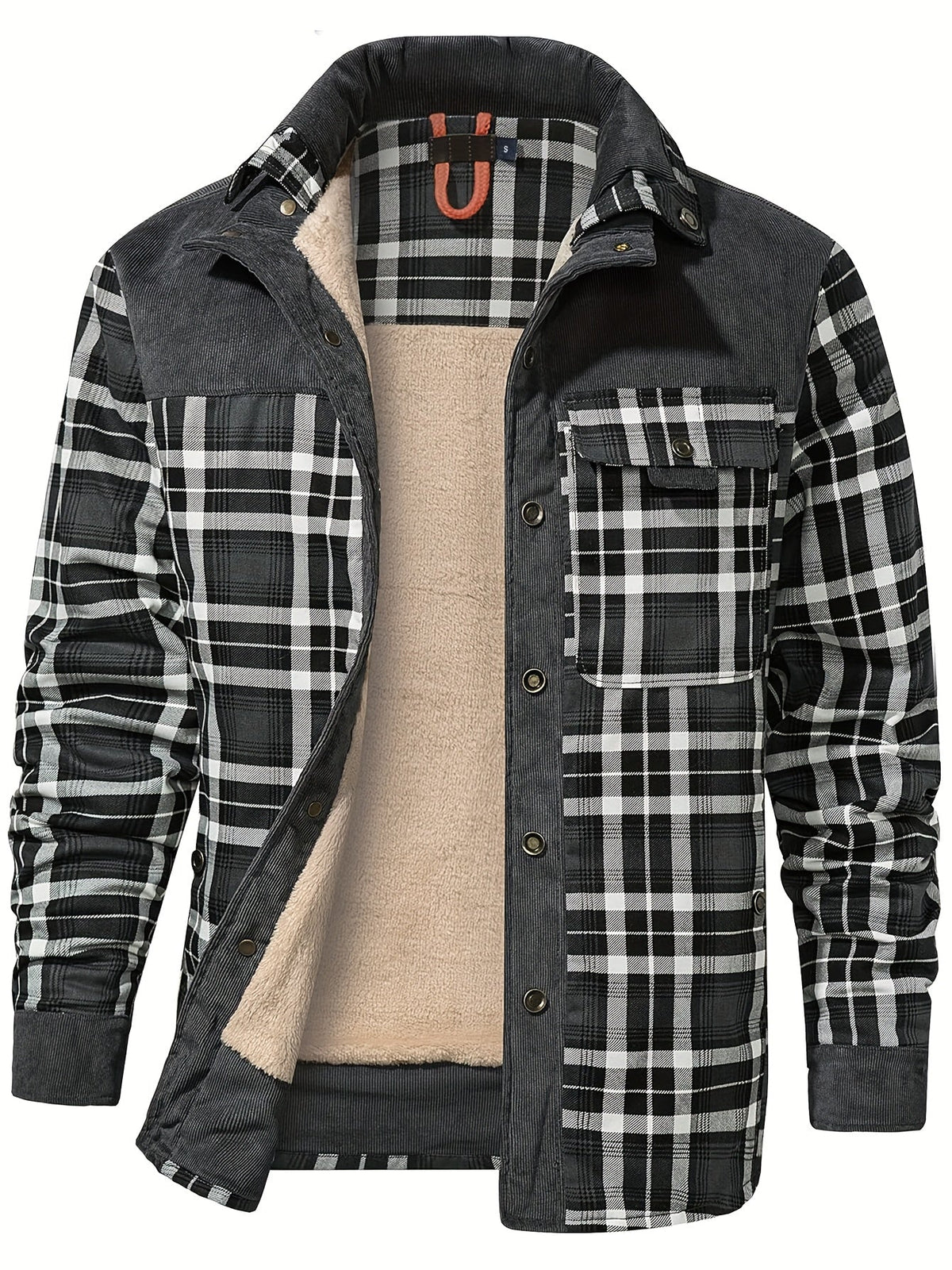 Dalmas - Casual winterjas met ruitjesmotief