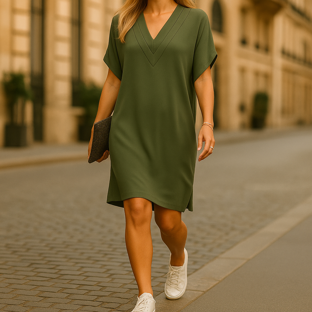 Ophelia™ – Elegante Wikkeljurk met V-hals