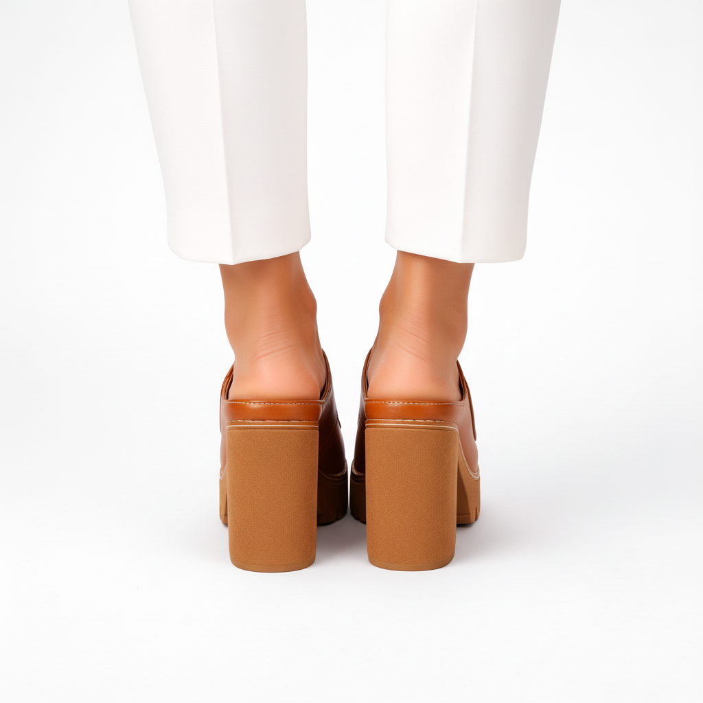 Demi - Elegante muiltjes met plateauzool