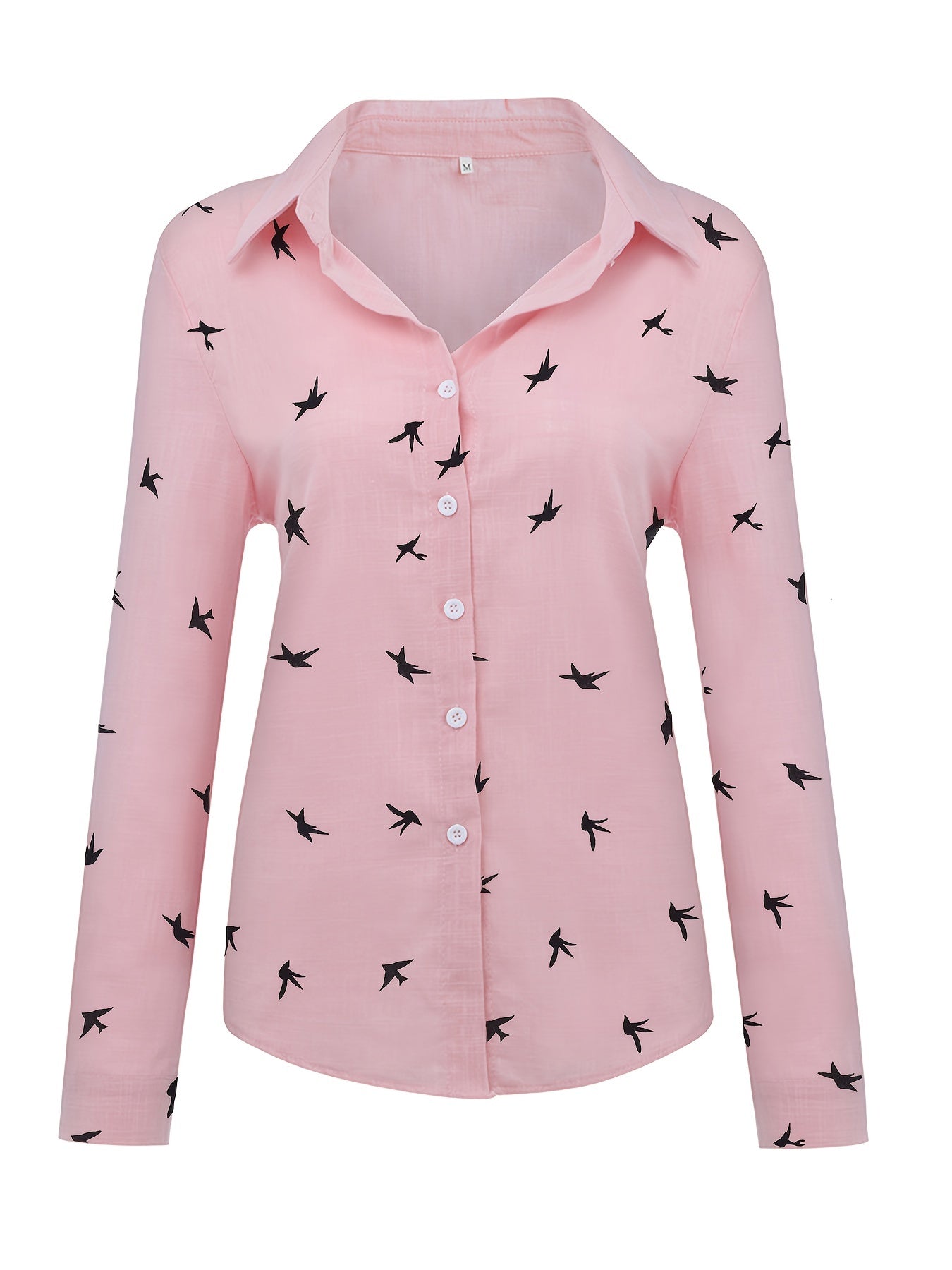 Button Front Shirt - Gedrukt Ontwerp & Knopsluiting