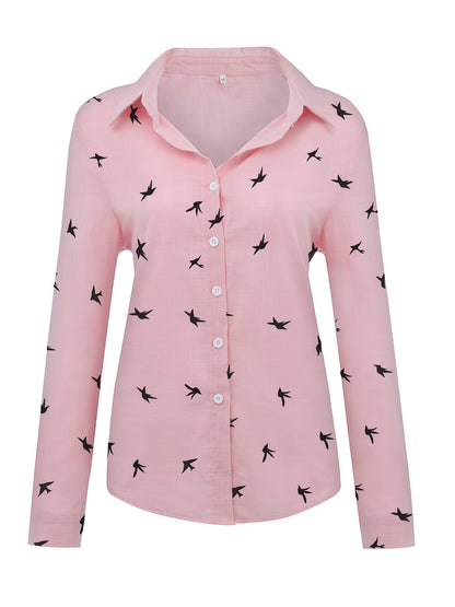 Button Front Shirt - Gedrukt Ontwerp & Knopsluiting