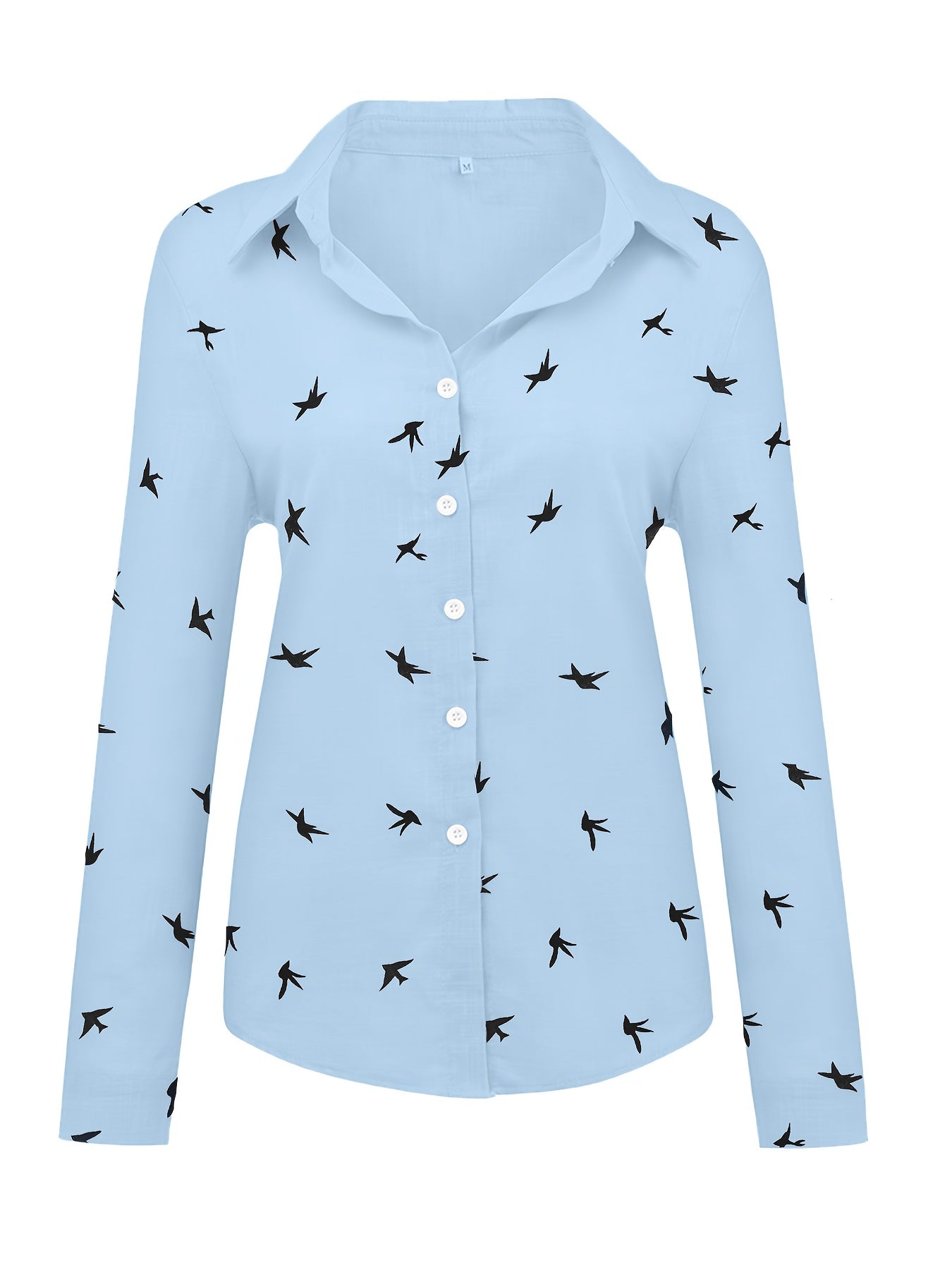 Button Front Shirt - Gedrukt Ontwerp & Knopsluiting