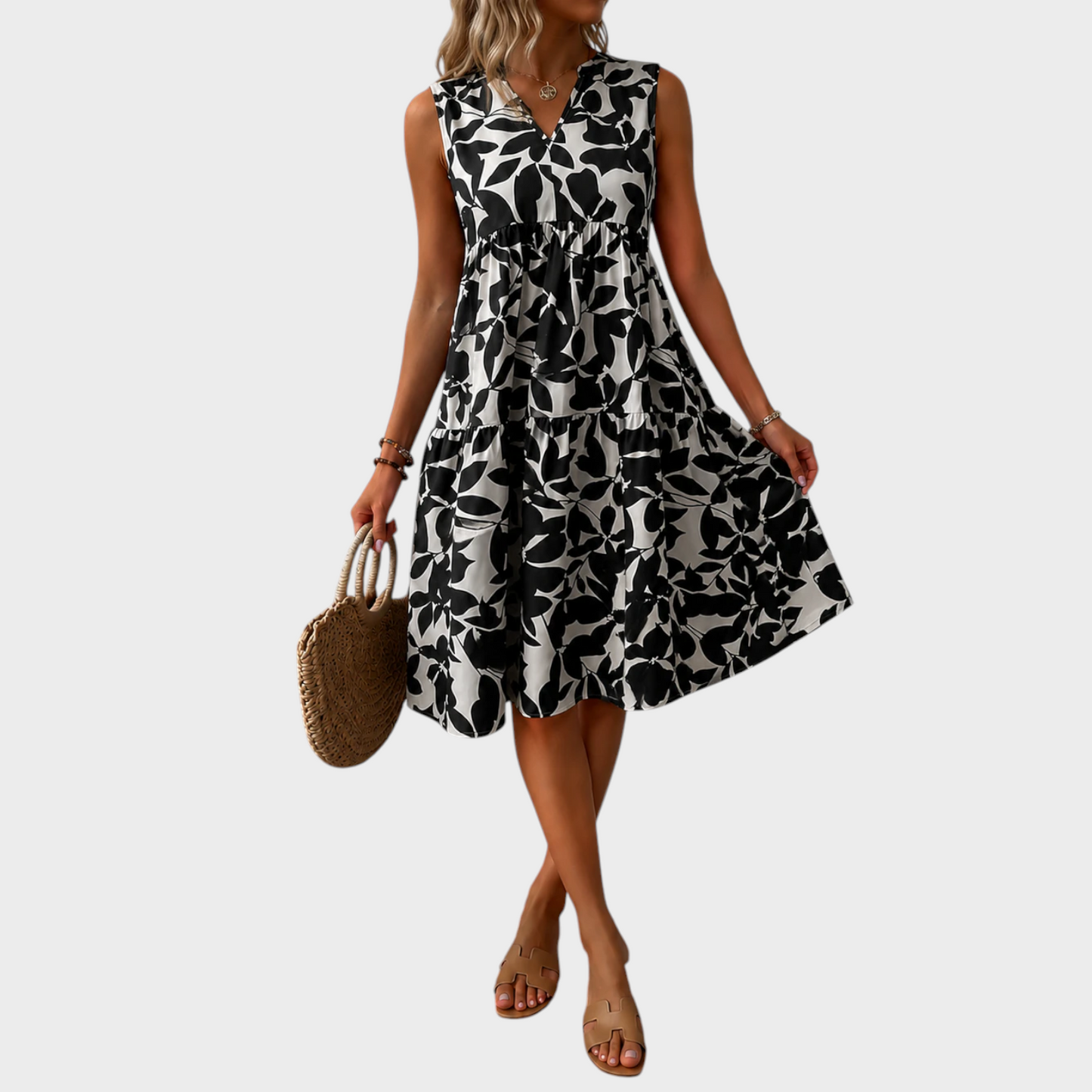 Soomin - Casual zomerjurk met bloemenprint