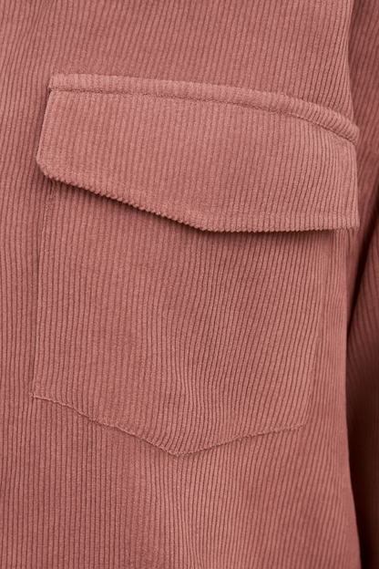 Casual Lange Mouwen Jacket - Flap Pocket & Lapel Collar Design