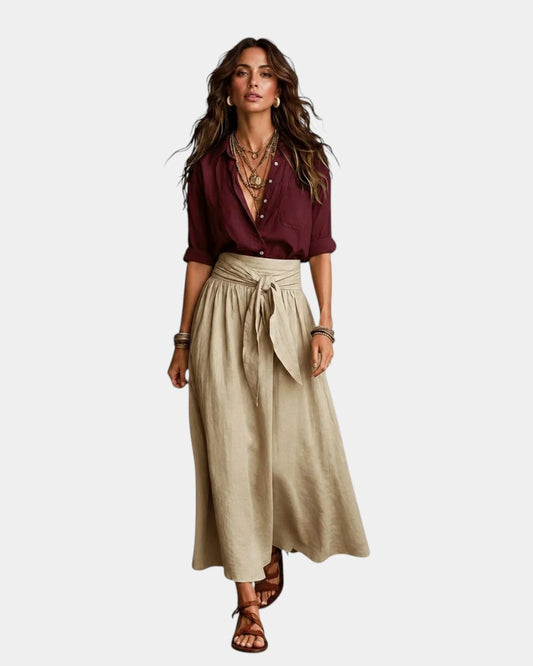 Daphné | Midi-jurk + gratis blouse