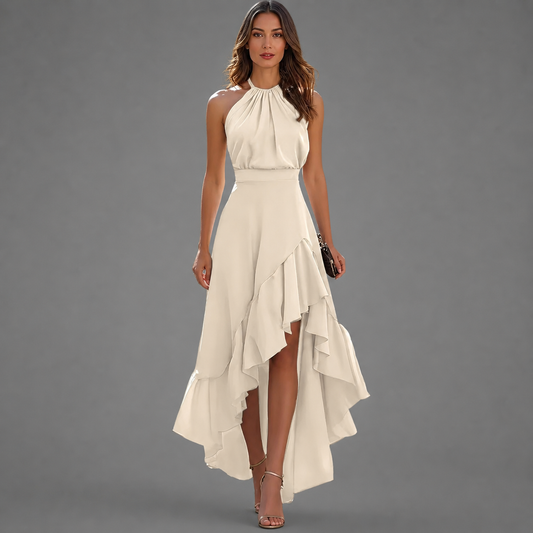 SARA – Elegante jurk met asymmetrische zoom
