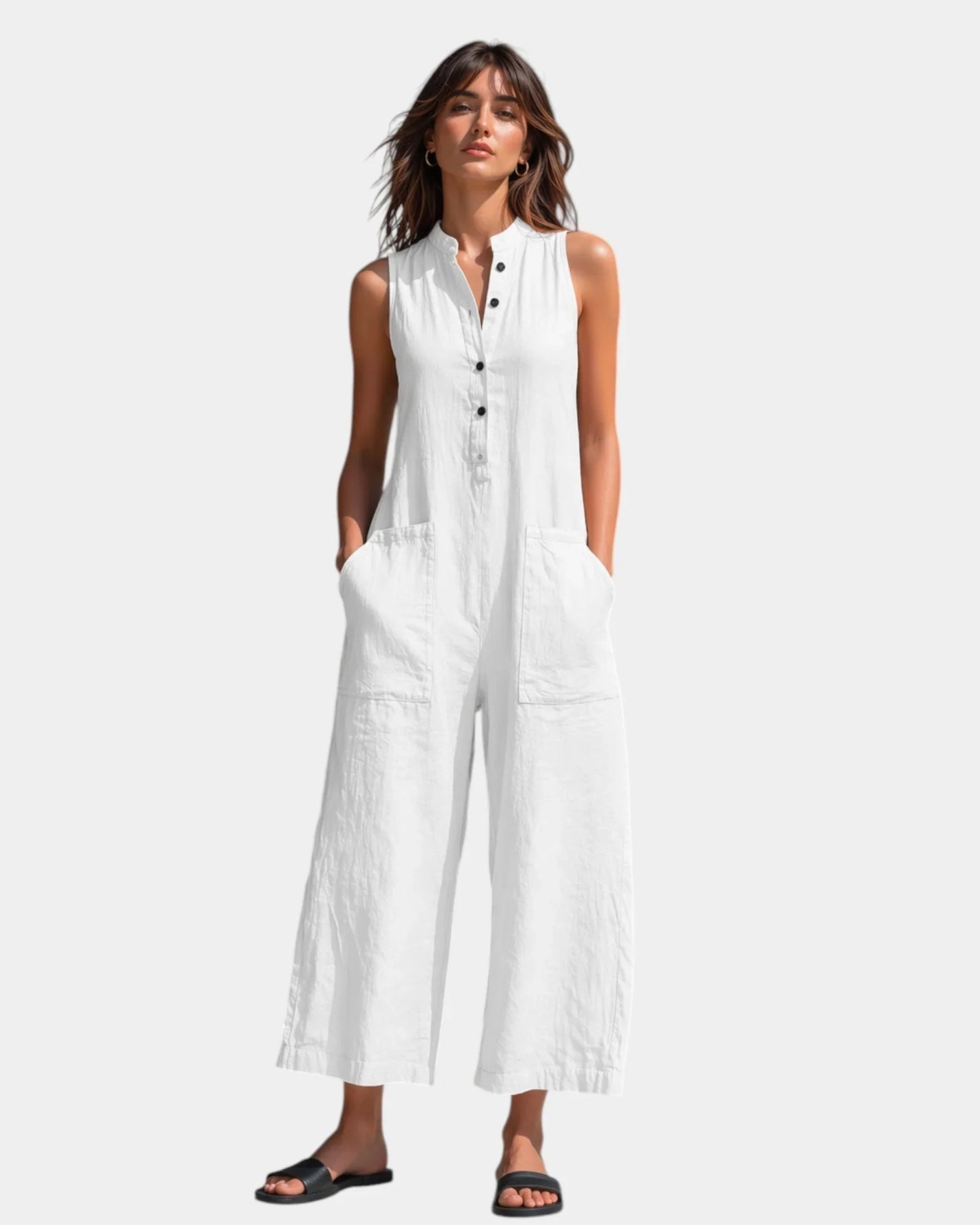 Nine | Elegante mouwloze jumpsuit