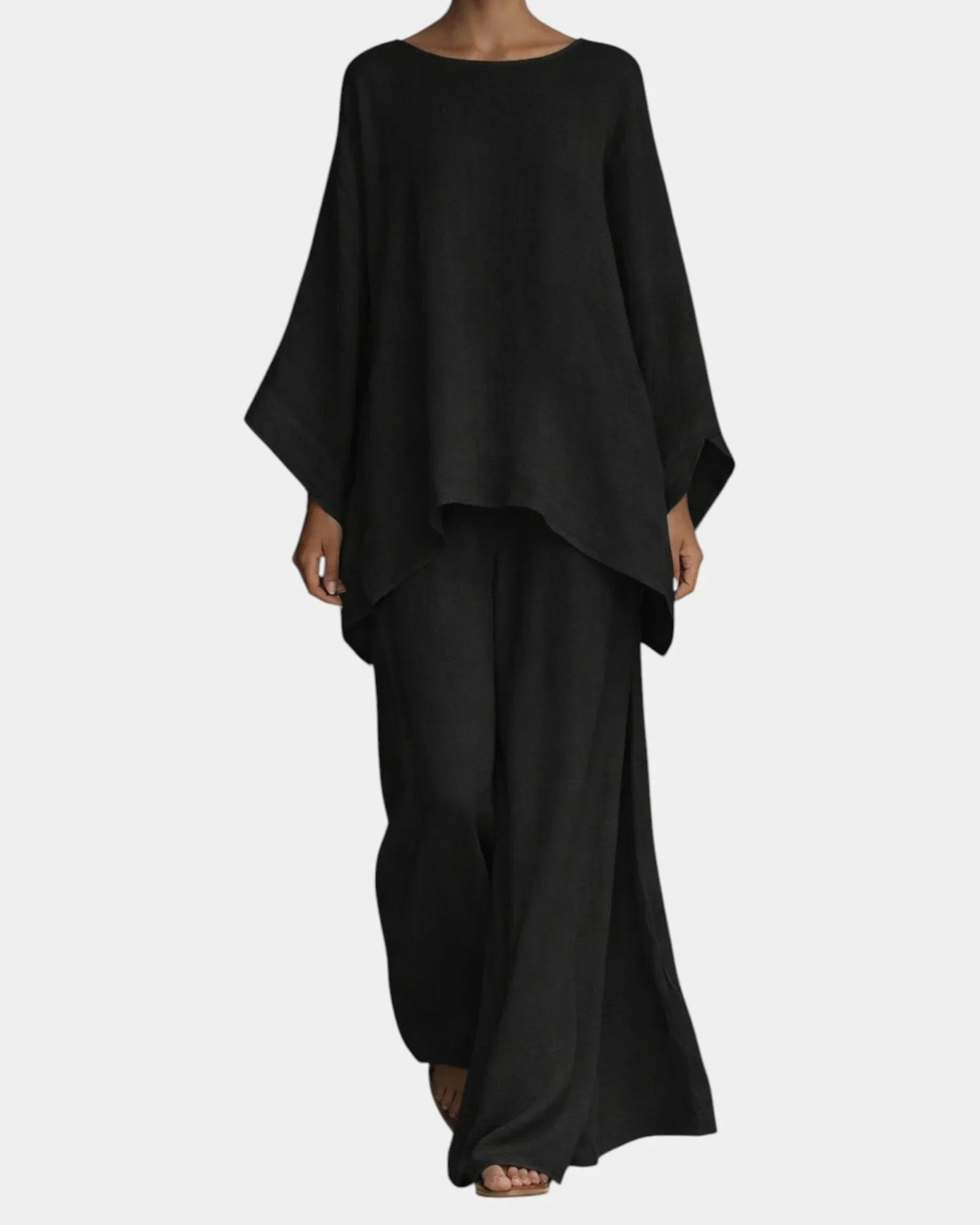 Mavie | Vloeibare set met broek en blouse