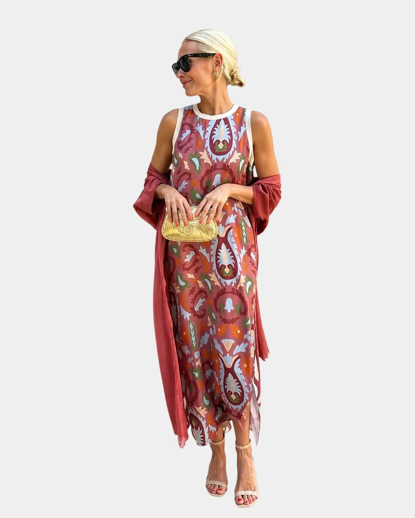 Lynette | Set met jurk en lichte vest