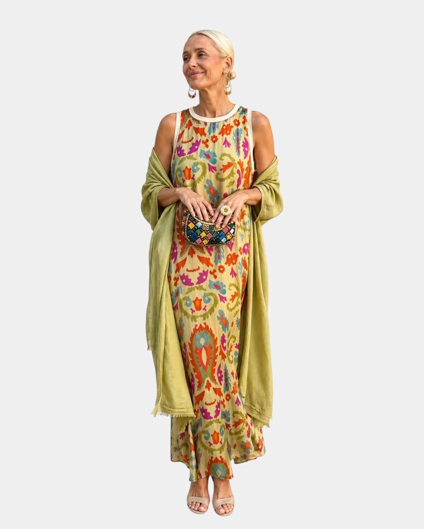 Lynette | Set met jurk en lichte vest